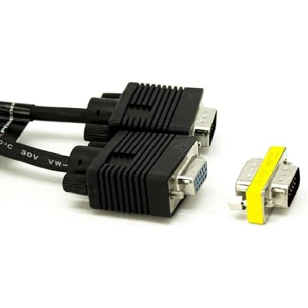 VGA Förlängningskabel - PHOENIX TECHNOLOGIES - 5M - Svart - Hane Hane
