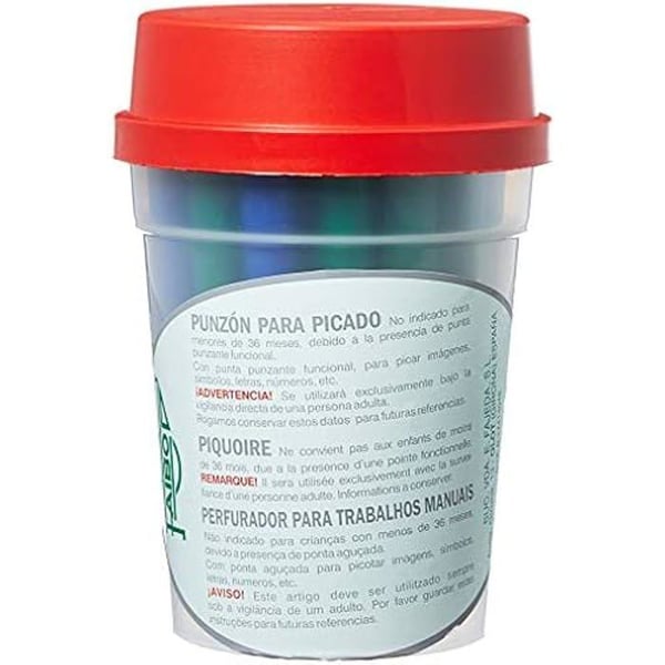 Plaststansar - FAIBO - 727711 - Paket med 25 - Flerfärgad - Idealisk för kreativa hobbyer