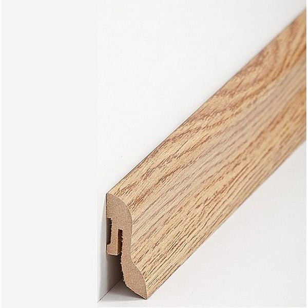 PROVISTON Sockel nr 339 MDF 20 x 40 x 2500 mm ek för att limma, skruva & spika, för att klämma Belagd MDF-kärna 12,5 meter | 5 stycken