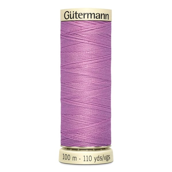 Lot om 5 spolar 100m Tråd 100% polyester Gutermann Ref 788988 - Att 211 - rosa cupidon