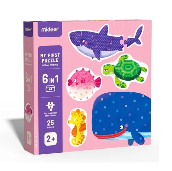 Mideer - My 1st ocean animals puzzle - TROUSSELIER