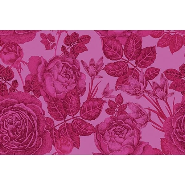 Papper tapet blommor M1-No.60512 Digitaltryck Rosor Rosa