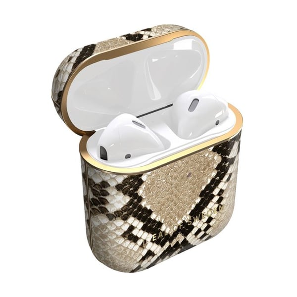 Fodral för AirPods 1 / 2 Mönster Sahara Snake Ultra-Chic IDEAL OF SWEDEN Brun