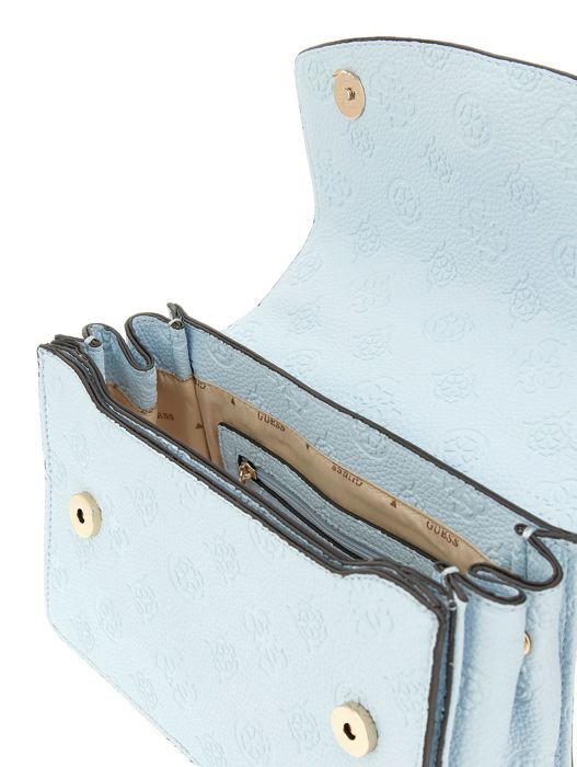 GUESS Skuldertaske i lyseblå til kvinder - Cresidia Convertible Xbody Flap Powder Blue 300448