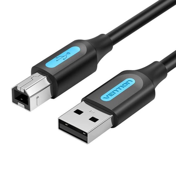 USB 2.0-kabel - VENTION - COQBF - 3m - Svart - 480 Mbps