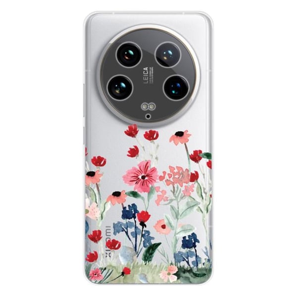 Siliconfodral med tryck kompatibel med Xiaomi 14 Ultra Vår i blommor