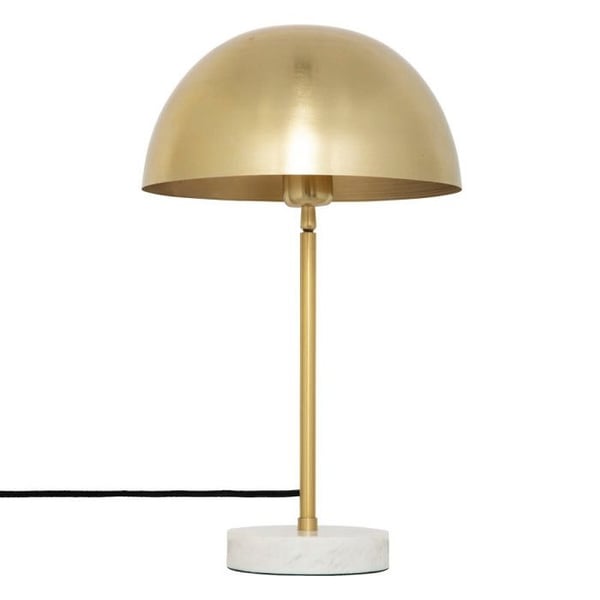 Svamp-lampa "Lilio" höjd 46 cm metall guld Atmosphera