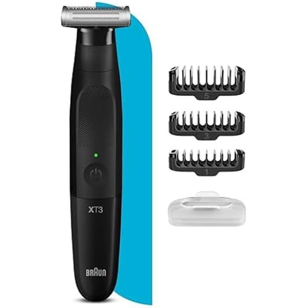 Skäggtrimmer - BRAUN - XT3100 - 4D-blad - Vattentät - Trådlös