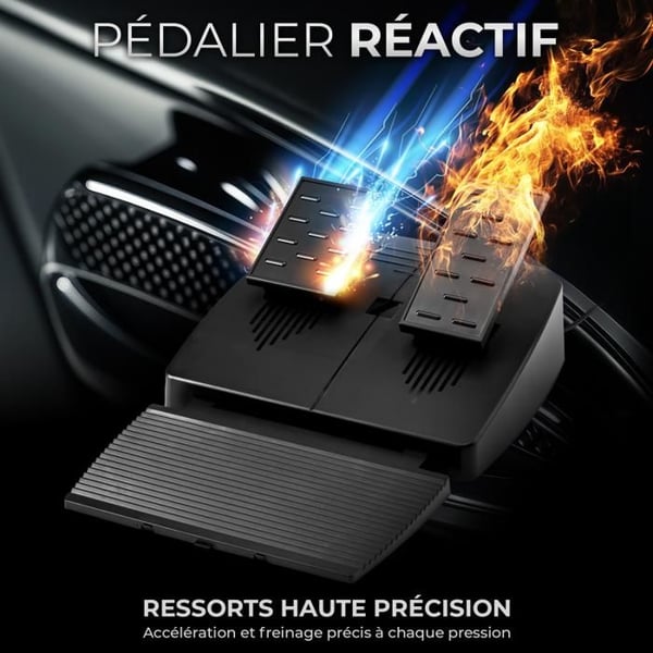 Volant gaming - SPIRIT OF GAMER - Race Wheel Pro 5 - Volant 25,5 cm - Multi-plattform - Rotation 270°