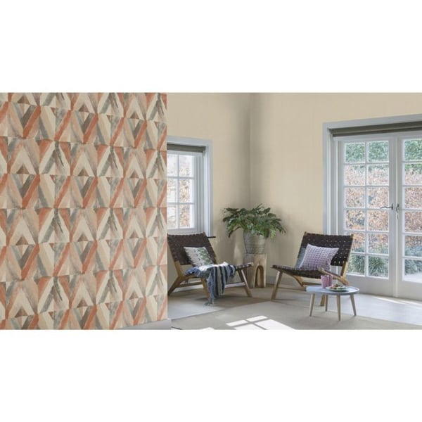 Non-woven tapet - RASCH - Kalahari 704020 - 3D-effekt - 0.53 x 10.05 m - Brun