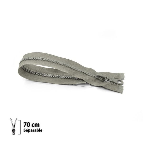 Z54 blixtlåset - formad 6mm delbar - 70 cm - 7154925070