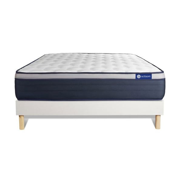 Sängset Madrass Sängbotten 120x190 cm - Vit Sängbotten (i kit) - Actimemo Max