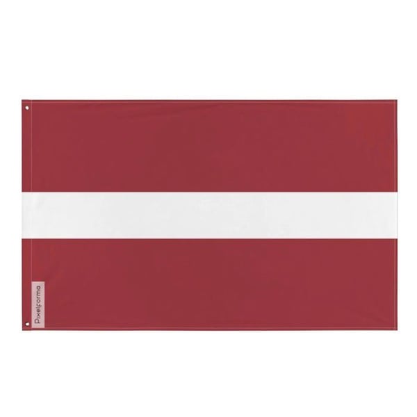 Latvijas flagga – 120 x 180 cm – Hållbar polyester – 2 metalöljetter – Inomhus / Utomhus – Pixelforma