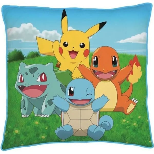Kudde - Pokemon - Pikachu Charizard - 40 x 40 cm - 100% polyester - Perfekt för barn