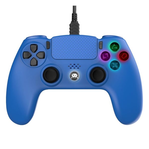 Trådlös handkontroll - FREAKS AND GEEKS - PS4 - Dubbel vibration - 3M kabel - Upplysta knappar