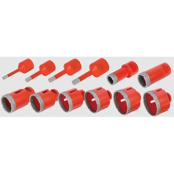 Diamantborr - DRYGRES - Ø 10 mm - Torrskärning - Hastighet 10.000-14.000 varv/min - M14