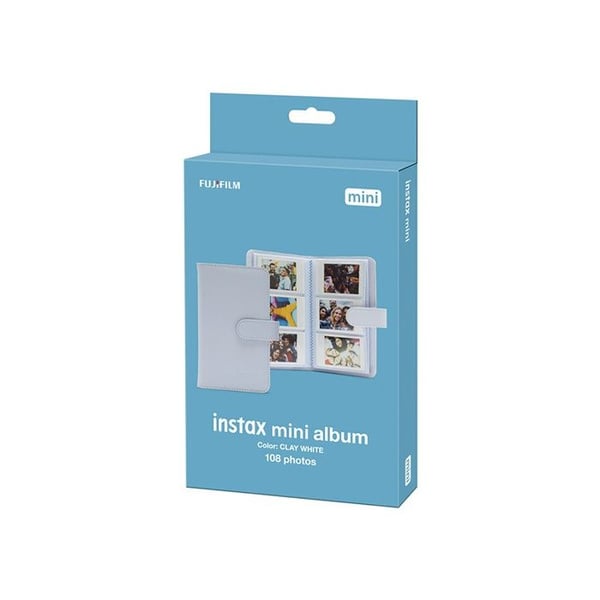 Fotoalbum - INSTAX - Mini - Färg Clay White - 108 Fotos - Vadderat omslag