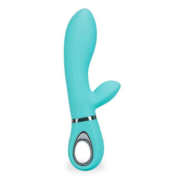 Kaninhoppare vibrator Comfort och Hortensia - Turkos