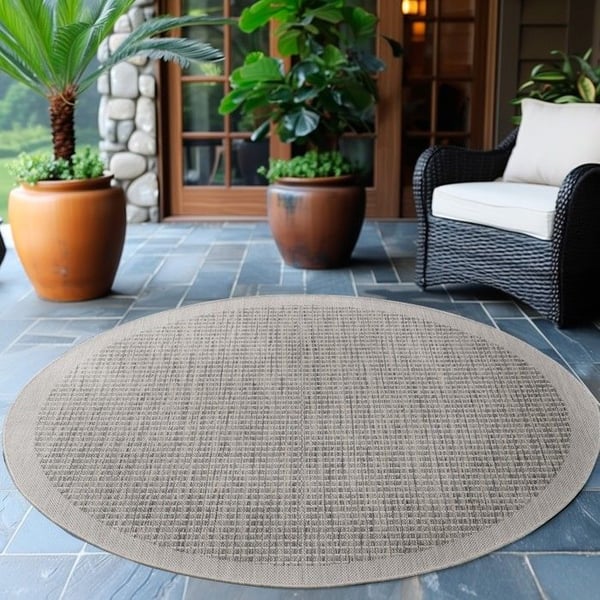 Utomhusmatta, Unicolor, Färg Grå, Matta för Terrass-Balkong-Kök, baksida i polypropen (Dimension: 120X120 cm) Utomhusmatta, Unicolor, Färg Grå, Matta för Terrass-Balkong-Kök, baksida i polypropen (Dimension: 120X120 cm)