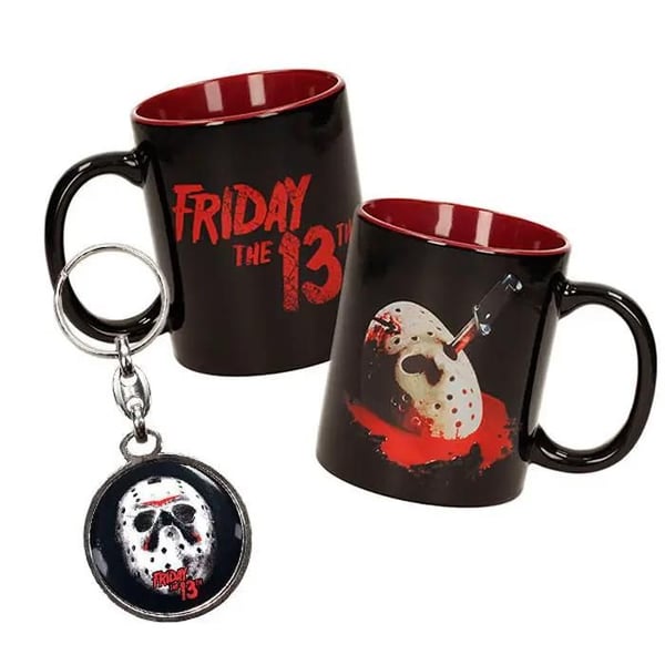 Mugg med nyckelring i metall SD Toys Fredag den 13:e