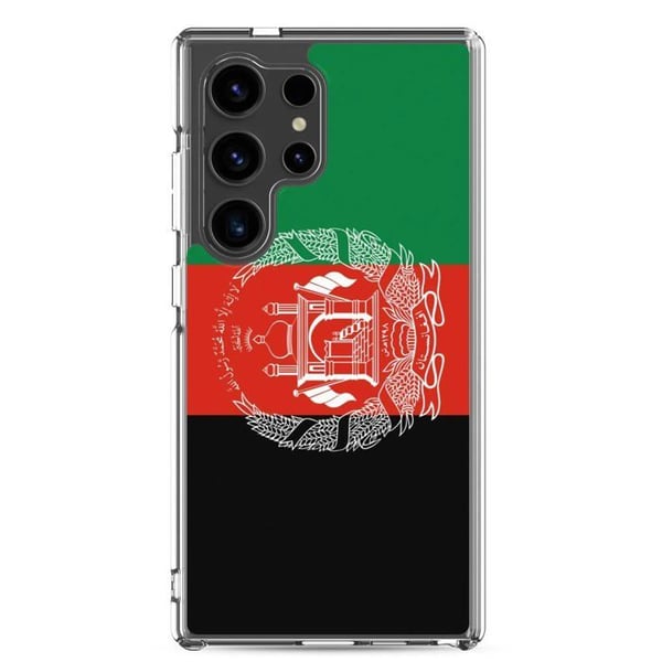 Mobilskal – Afghanistans flagga – Kompatibel med Samsung Galaxy S24 – Mjuk fodral – Slitstark och stöttålig – Pixelforma