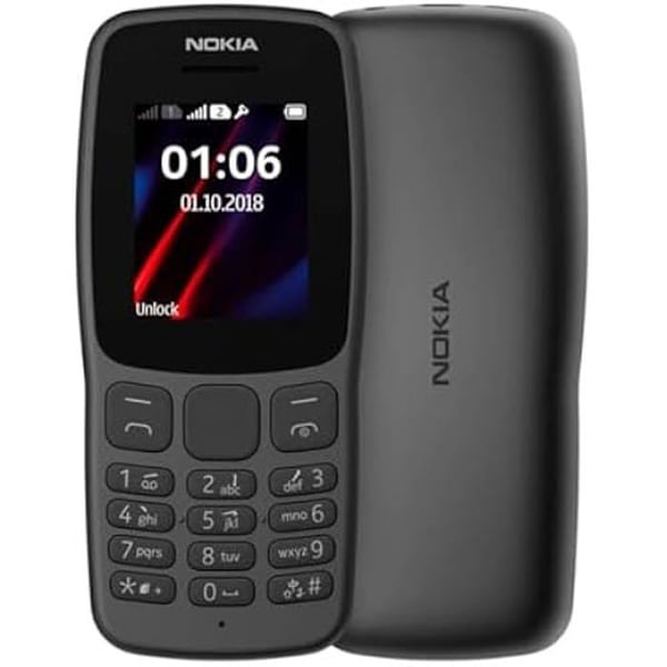 Nokia 106 - Dual Sim - Svart