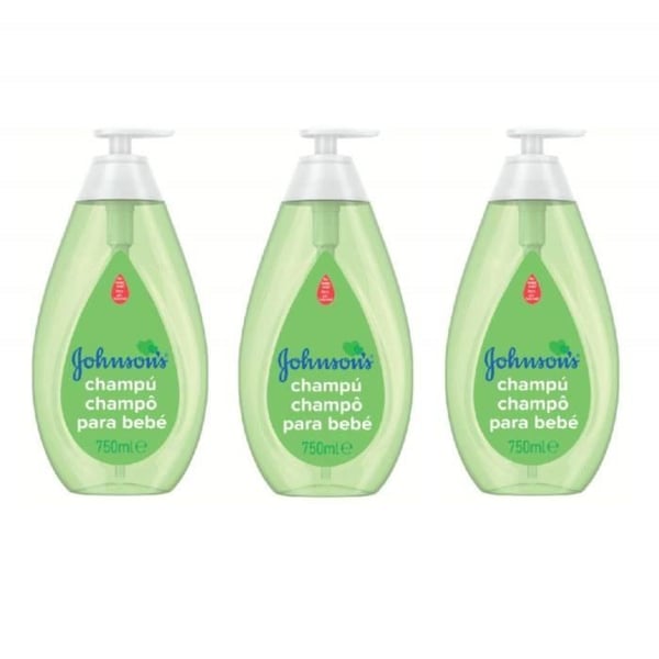 Schampo - JOHNSONS BABY - Kamillete - 750 ml - Hypoallergenisk - Paket med 3