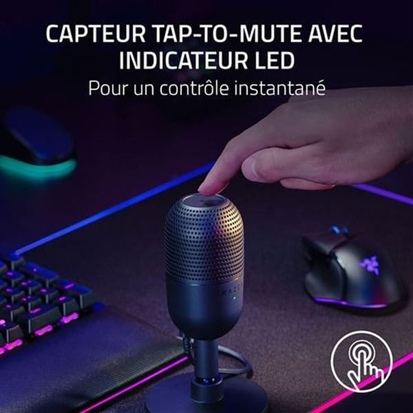 Mikrofon - Razer - Seiren V3 Mini - Superkardioid - USB - Kompakt och lätt