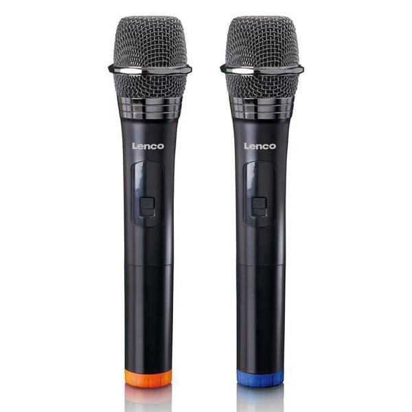 Lenco - MCW-020BK - Set med 2 trådlösa mikrofoner