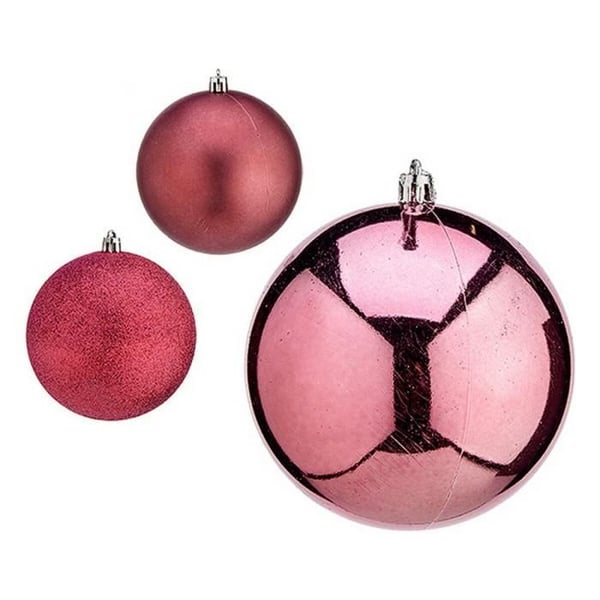Julgranskula - Ø 10 cm - Plast - Rosa - Dekorativa föremål
