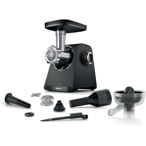 Serie 4 köttkvarn - BOSCH - MFWS430B - 3 slipgaller - Backväxel - Svart