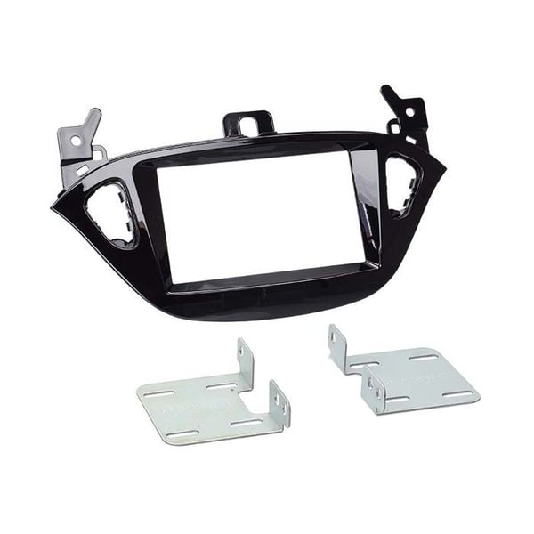 2-DIN anslutningsadapter för Opel Adam 2013 >/ Corsa (E) svart pianolack