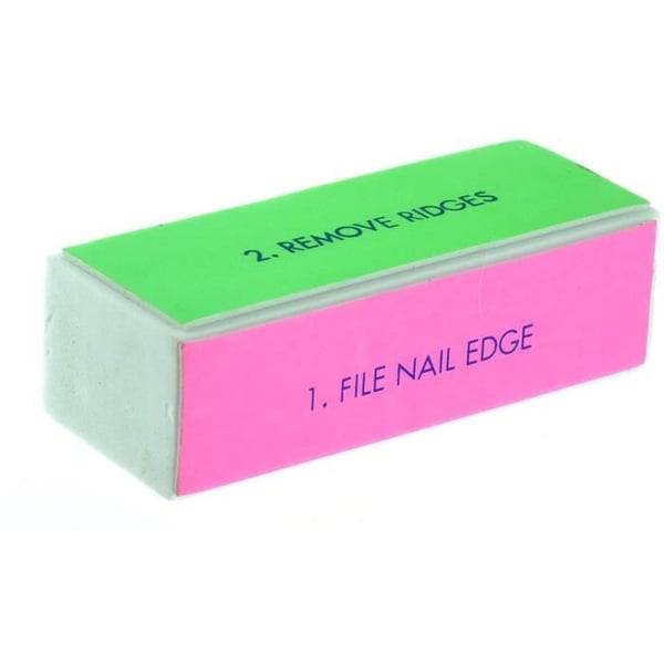 Nagelfil - 10st - 4 sidor svamp - Tvättbar - Återanvändbar
