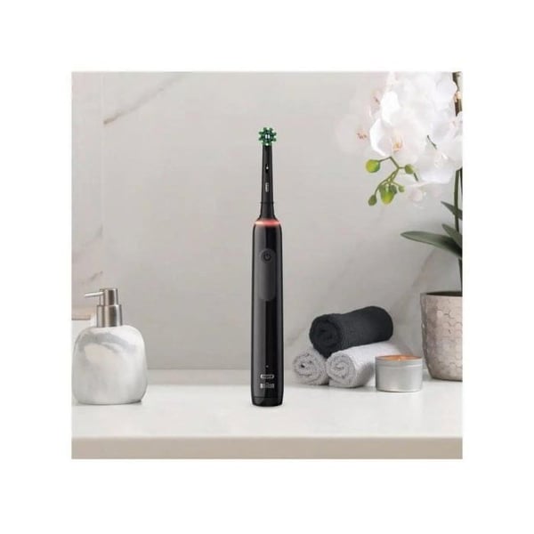 ORAL-B Vitality Pro3 3500 sähköhammasmutsit, BRAUN-teknologia, musta muotoilu, poistaa enemmän hampaan plakkia kuin yksi