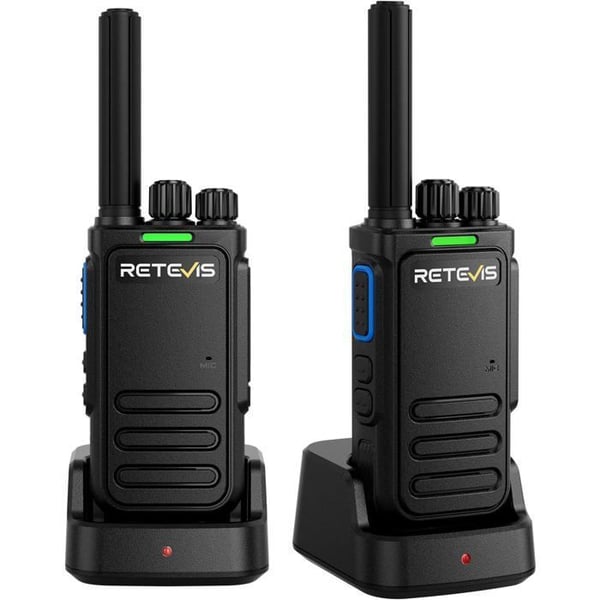 Retevis B64 Talkie Walkie, Bidirektionella Radioer med AI Chip Brusreducering, USB-C Uppladdningsbar, för Utomhusbruk