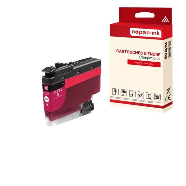 Bläckpatron för BROTHER LC426 LC426XL Kompatibel Magenta x 1 - NOPAN-INK med MFC J4335DW, MFC J4340DW, MFC J4540DW, MFC J4540DWXL.