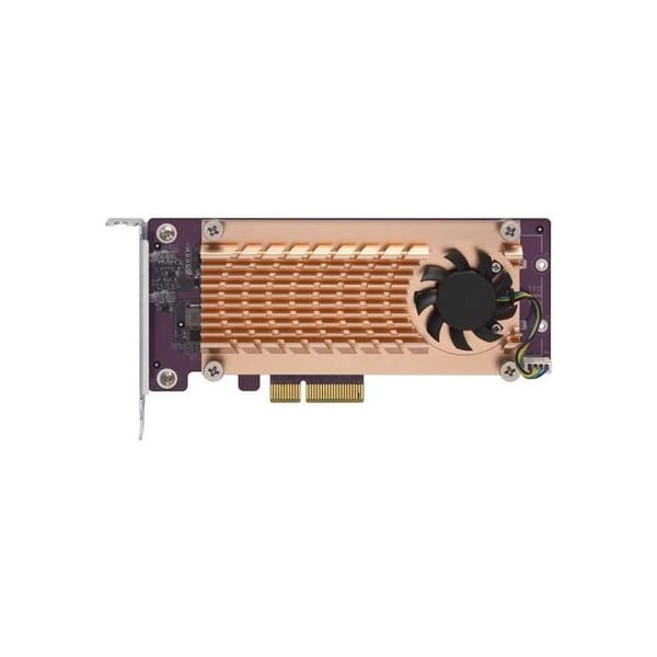 M.2 till PCI expressadapter - QNAP QM2-2P-244A - Blandat - Kopparfärg