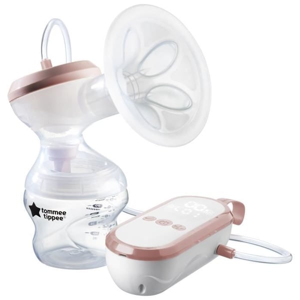 TOMMEE TIPPEE, elektrisk bröstpump gjord för mig, laddningsbar via USB, tyst och transportabel, flaska ingår