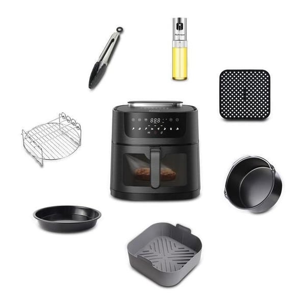 Tillbehör för fritös - ROHNSON - AFK04 - 7 delar - 20,5 × 20,5 cm - 5-8 l