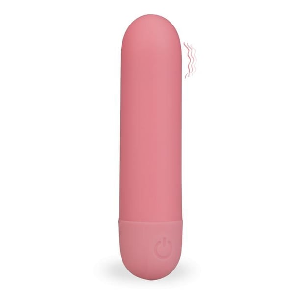 Mini uppladdningsbar silikonvibrator Dazzling - Rosa