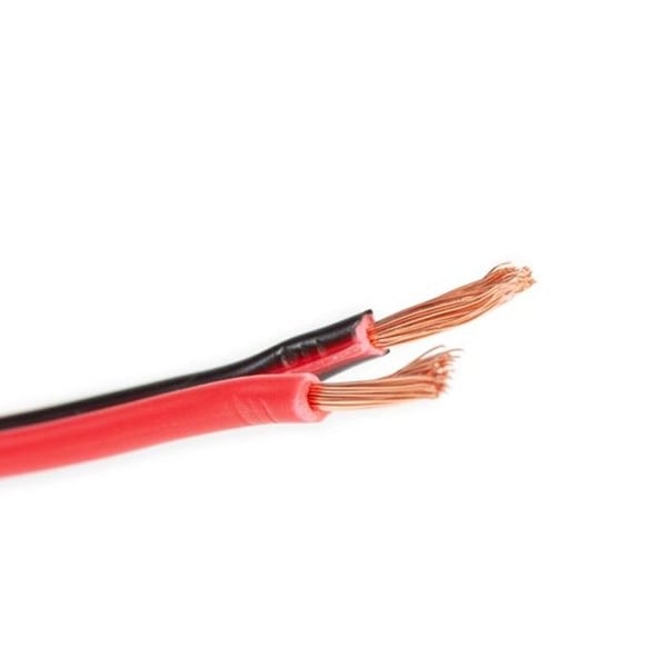 VELLEMAN Högtalarkabel 2 x 0.75 mm_ 100m OFC Röd-Svart