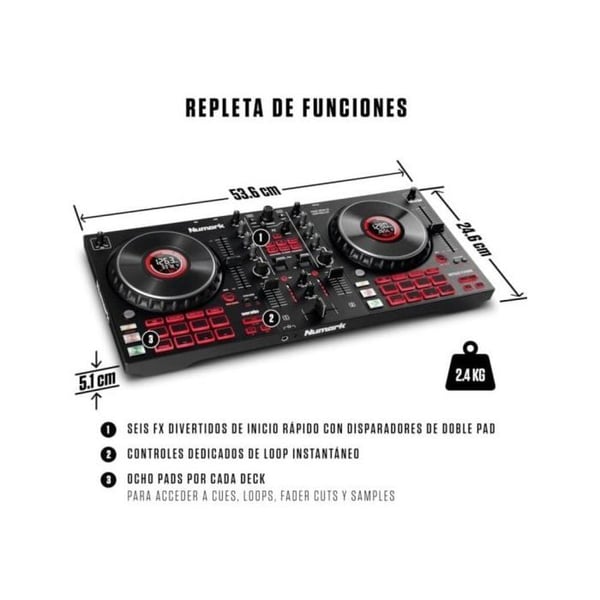 Numark Mixtrack Platinum FX DJ-kontroller USB