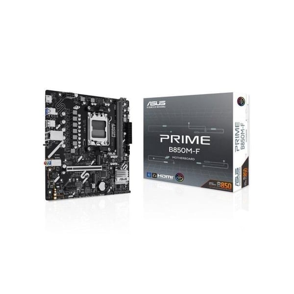 ASUS PRIME B850M-F B850 AM5 DDR5 micro ATX 128GB PCIe 5.0 Gaming