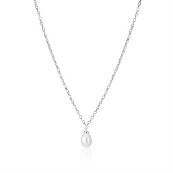 Halsband - SIF JAKOBS - SJ-N2455-P - Sterling silver - Barockpärla - 45 cm