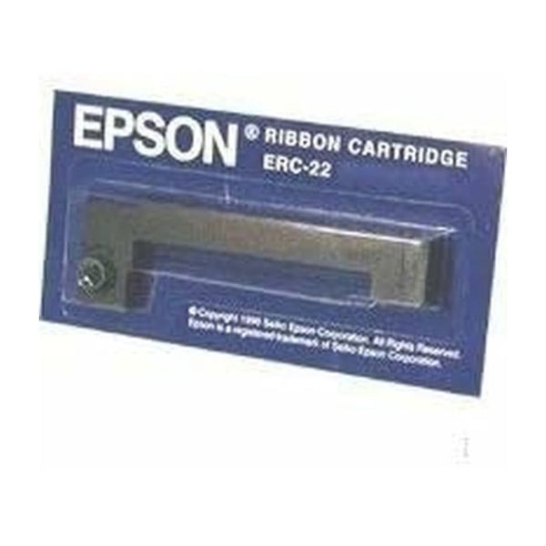 Skrivband - Epson - ERC 22B - 1 x svart - Färg: Svart - Typ: Förbrukningsmaterial