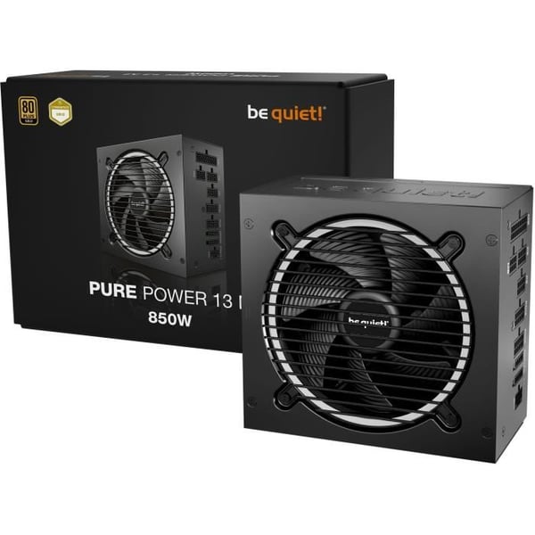 Strømforsyning PC - BE QUIET! - Pure Power 13 M - 850 W - Semi-passiv - ATX 3.1 - PCIe 5.1