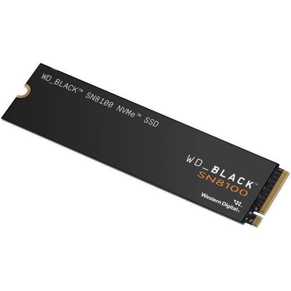 WESTERN DIGITAL - WDS100T1XHM - Intern SSD - Svart - SN8100 - NVMe - Med kylplåt - 1 To