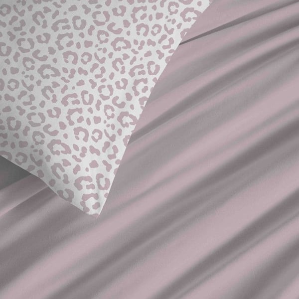 Komplett set för vändbar duvetöverdrag "Vanessa" 4 delar för säng 90 x 190 Diana Blush