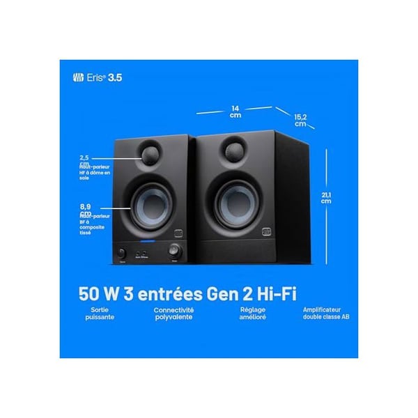 Presonus Eris 3.5 2. generation (parret) Monitorhøjttaler