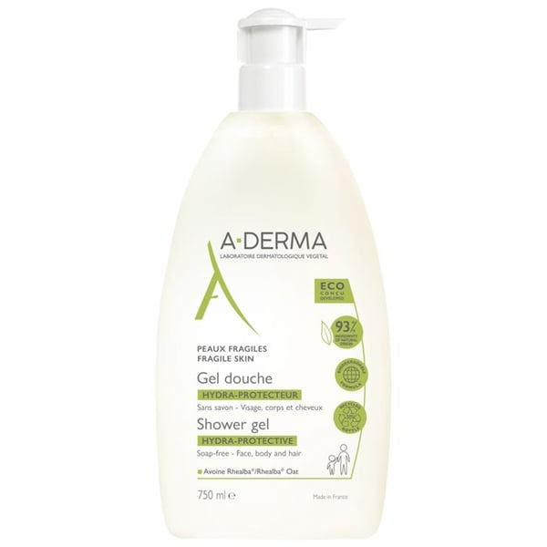 Duschgel - A-DERMA - Hydra Skyddande - 750ml - Hypoallergen - Söt Lavendel